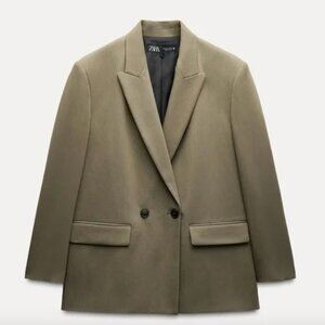 Zara Women's Olive Blazer **oversized!*